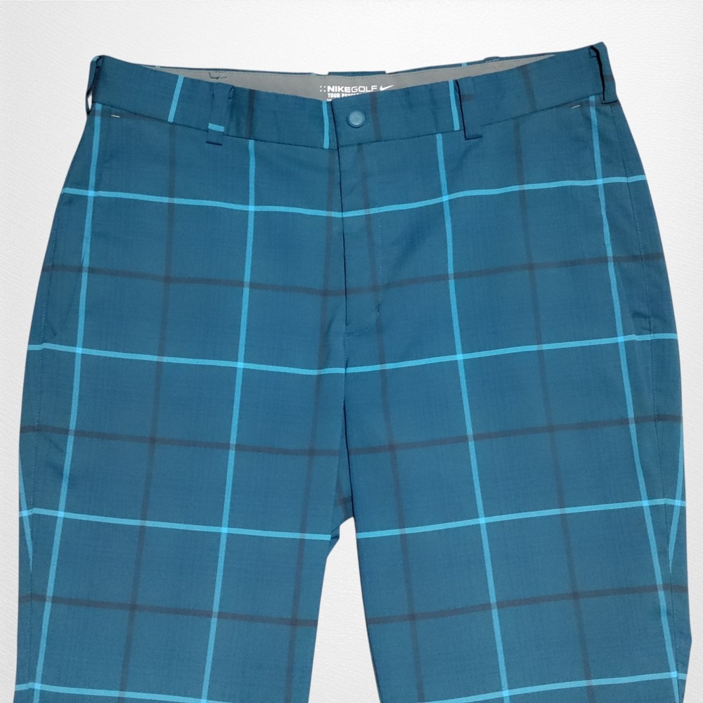 Nike Golf Tour Performance Pants Mens 32x32 Plaid Dri-FIT Stretch Preppy - Picture 5 of 15